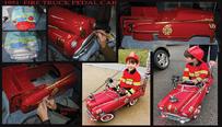 vintage fire truck pedal car