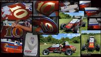vintage race car lettering
