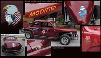 lettering vintage race car