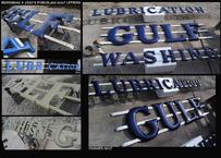 vintage porcelain gas station signs