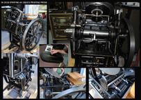vintage printing press