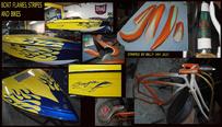 baja boat flames custom painted